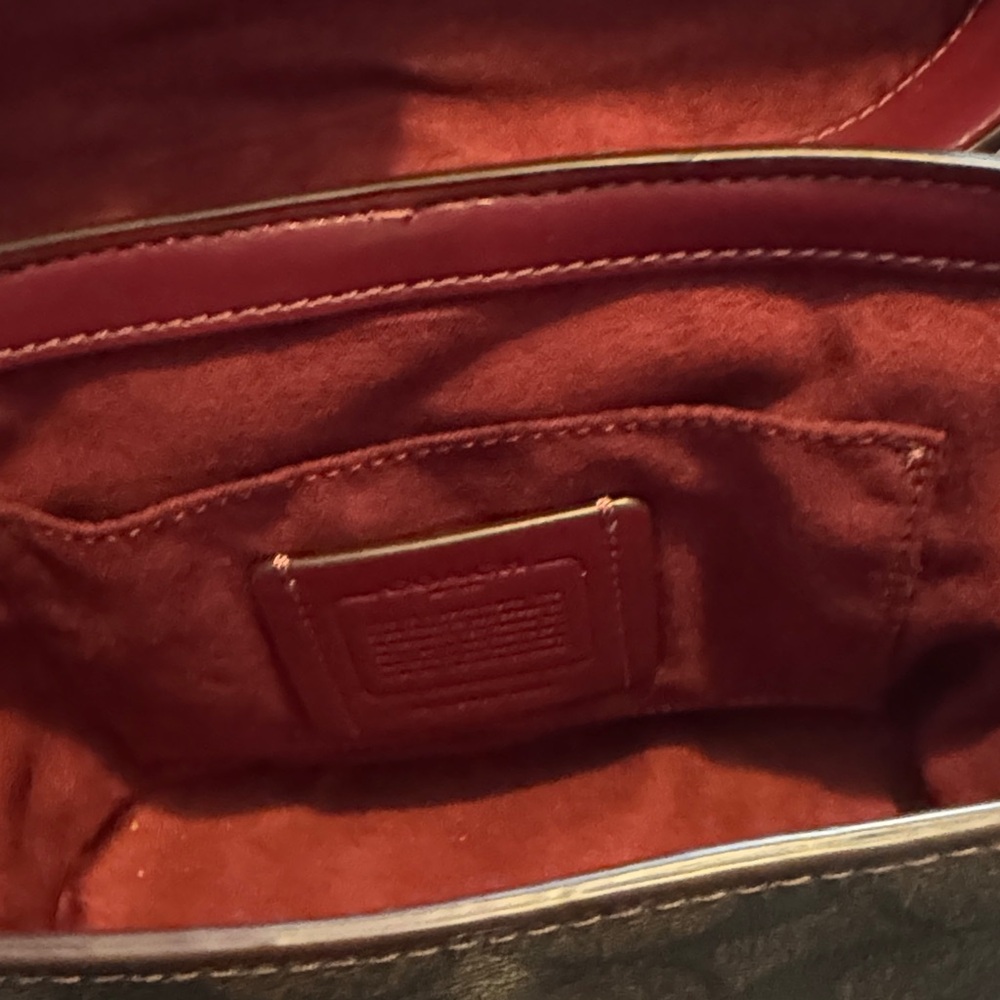 Coach Crossbody Bag in Brown and Peach only used once to a game - Picture 10 of 16